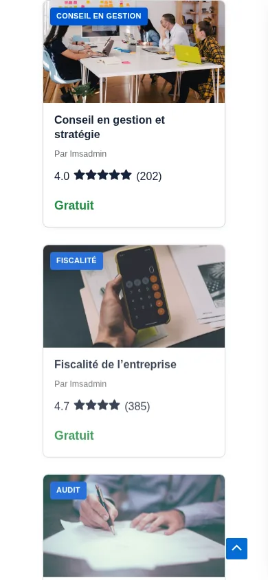 Catalogue des formations BEMS affiché sur téléphone